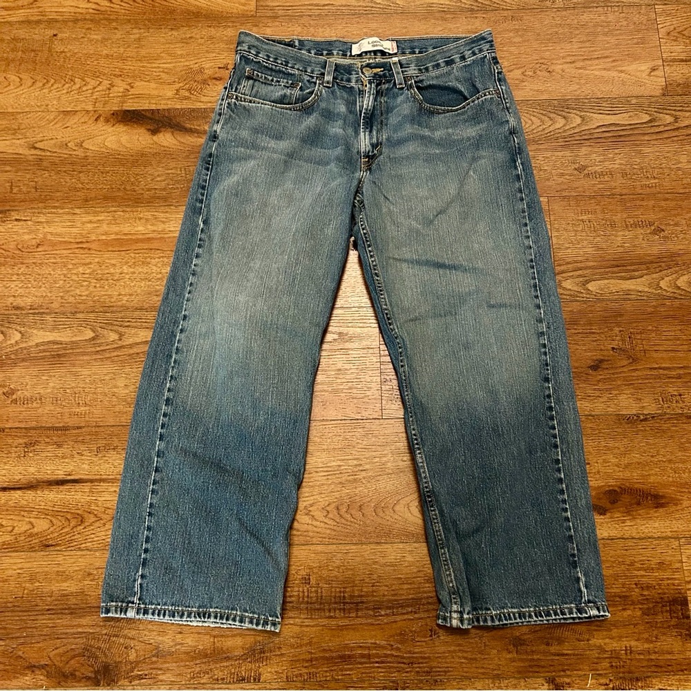 Levi's 569 Loose Straight Denim Jeans - Red Tab, Wide Leg Y2K